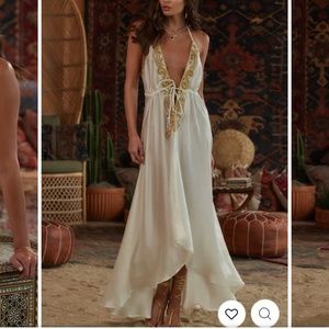 White and Gold Embellished Maxi (12th tribe)